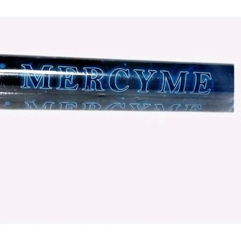 Blue Mercy Me Galaxy Designed Wooden Drumsticks